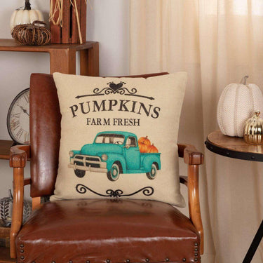 Fall on the Farm Truck Pillow 18x18 VHC Brands - The Fox Decor